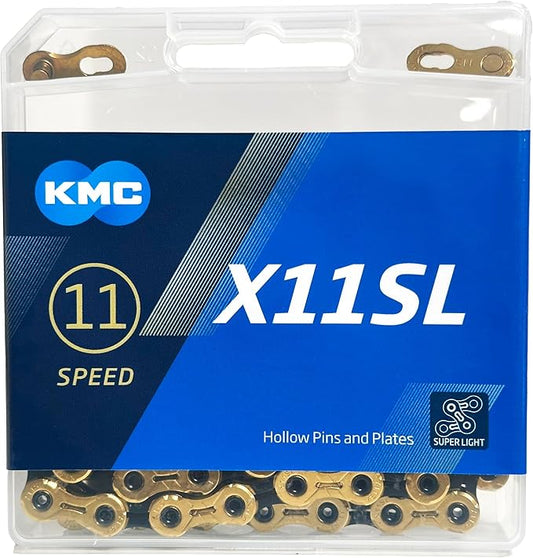 KMC X11SL Ti-N 11 Speed Chain (Gold/Black)