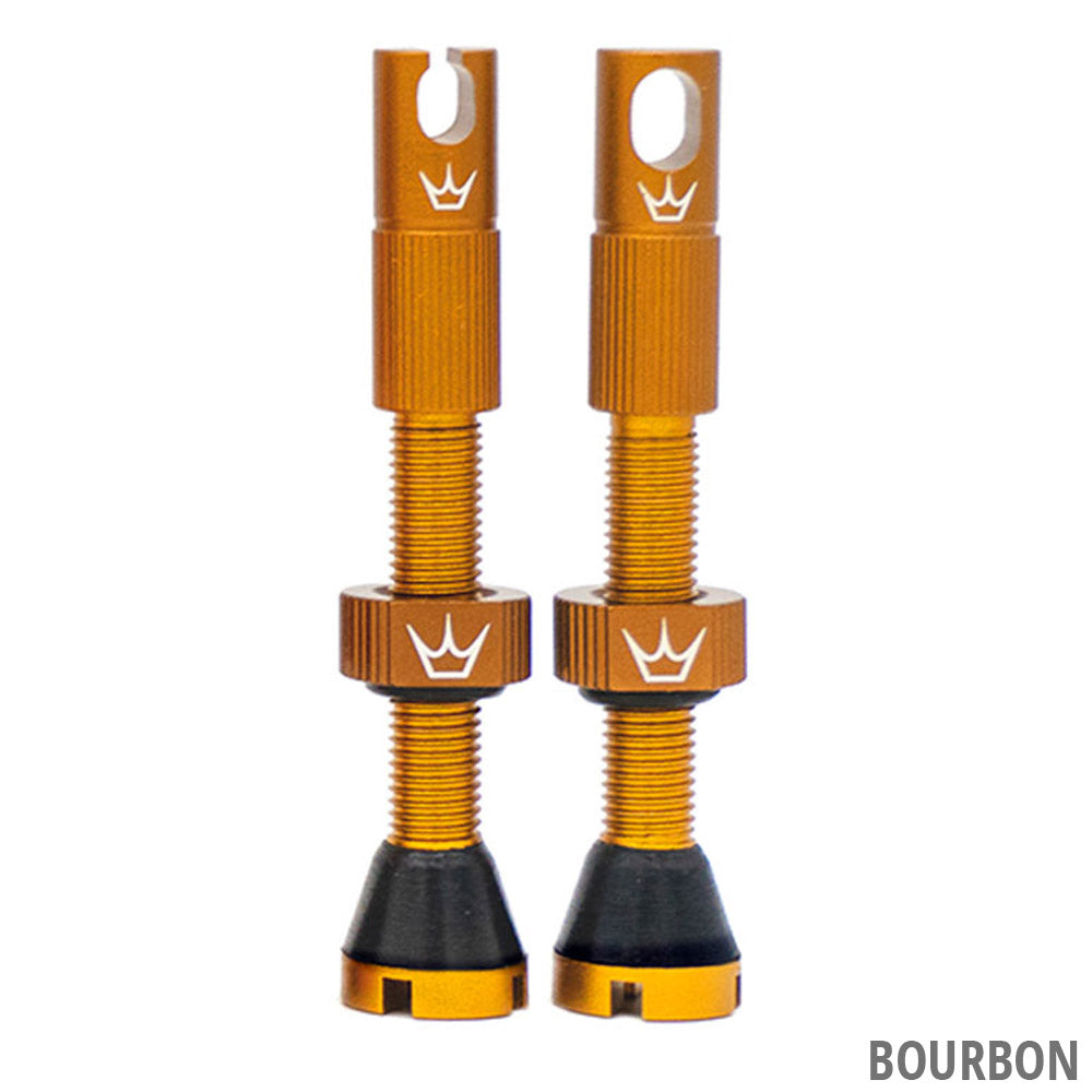 Peaty's Chris King MK2 42mm Tubeless Valves (Bourbon)