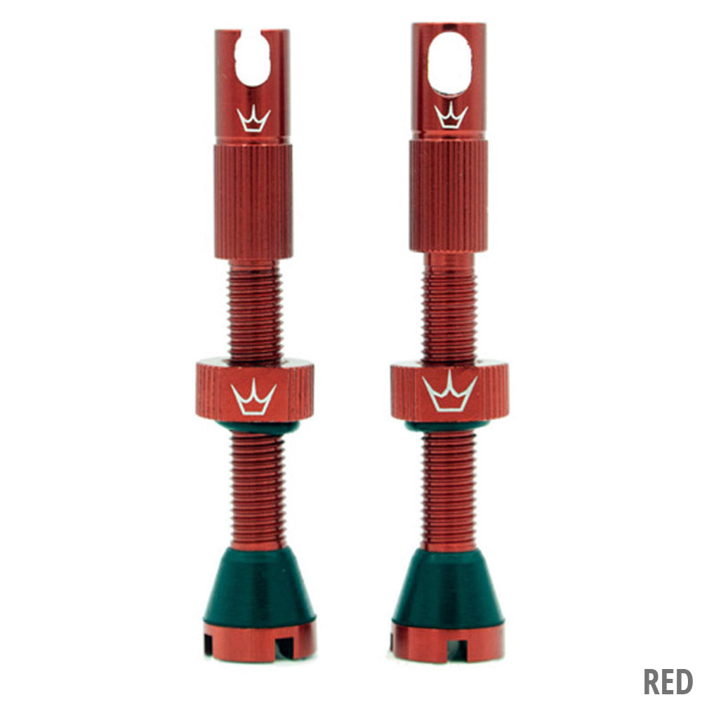 Peaty's Chris King MK2 42mm Tubeless Valves (Red)