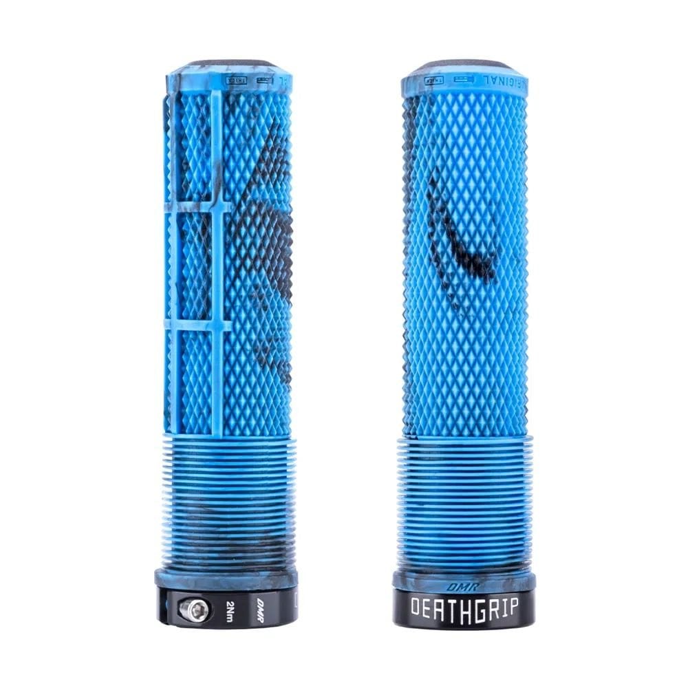 DMR DeathGrip 2 Flangeless Thick Lock-On Grips (Blue Marble)
