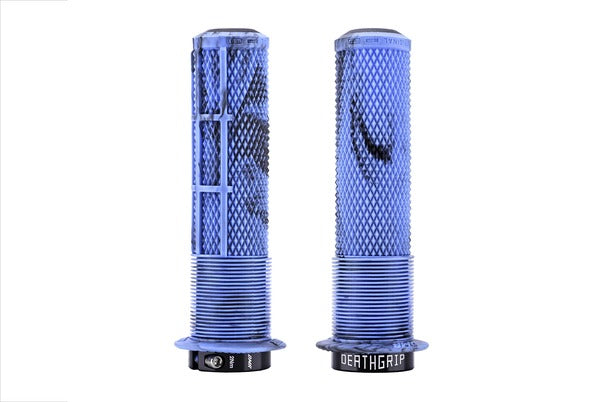 DMR DeathGrip 2 Flanged Thick Lock-On Grips (Blue Marble)