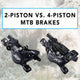 2 Piston Vs. 4 Piston MTB Brakes - What's the Difference?
