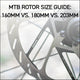 MTB Rotor Size Guide: 160mm vs 180mm vs 200mm