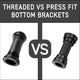 Threaded vs. Press Fit Bottom Brackets