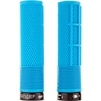 DMR DeathGrip Flangeless Thick Lock-On Grips (Blue)