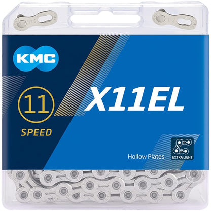 KMC X11 EL 11 Speed Silver Chain (118 Links)