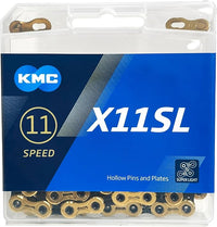KMC X11SL Ti-N 11 Speed Chain (Gold/Black)