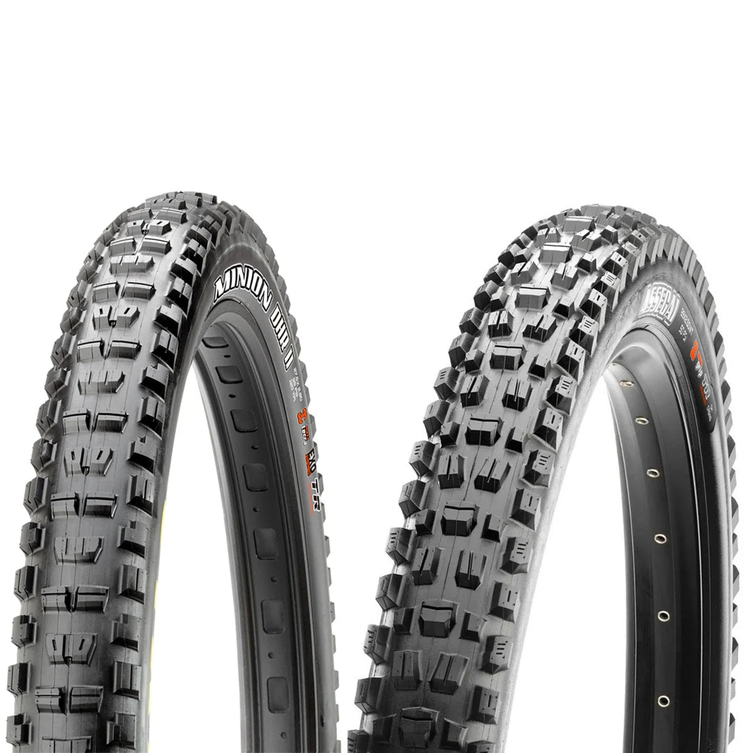 Maxxis Assegai 29" 3C Maxxgrip / DHR II 27.5" 3C MaxxTerra DH Casing TR Tires (Mullet Set of 2)