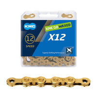 KMC X12 Waxed 12 Speed Chain (Gold)