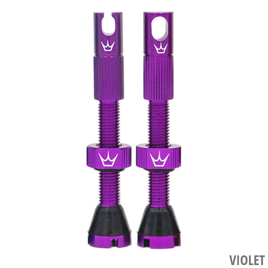 Peaty's Chris King MK2 42mm Tubeless Valves (Purple)