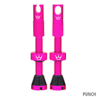 Peaty's Chris King MK2 42mm Tubeless Valves (Pink Punch)