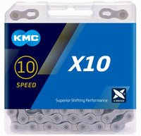KMC X10 Silver 10 Speed Chain