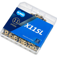 KMC X11SL Ti-N 11-speed Chain (Black and Gold)