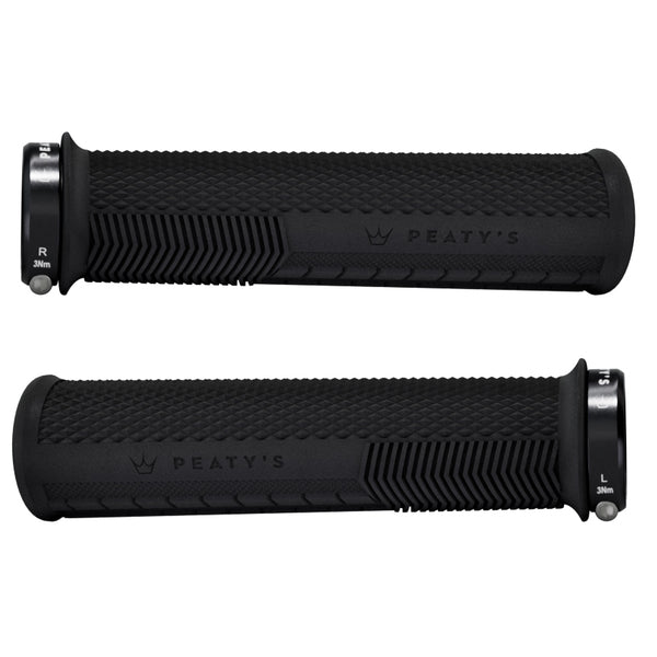 Peaty's Monarch Knurl Grip - Thin, Black