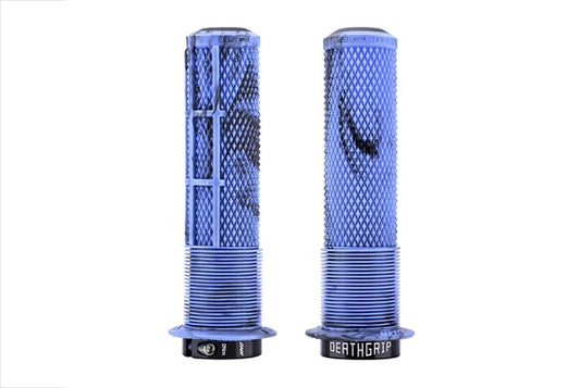 DMR DeathGrip 2 Flanged Thin Lock-On Grips (Blue Marble)