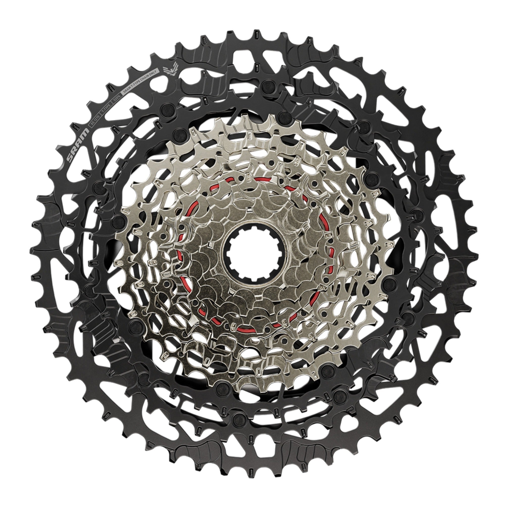 SRAM XS-1270 T-TYPE 12s 10-52t シマノフリー SRAM Eagle XS-1270 T-Type 12 Speed HG Cassette (10-52T) – TBS Bike