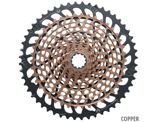 SRAM XG-1299 XX1 Eagle 12-speed cassette, 10-52T, copper/black sprockets, fits XX1 Eagle drivetrains.